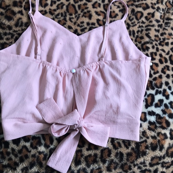 Size small pink and pearl crop top - Picture 3 of 3